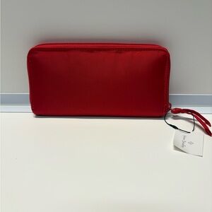 Vera Bradley Vibrant Red Accordiqn Wallet